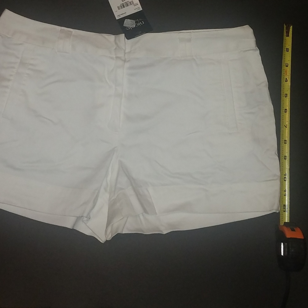 White khaki shorts